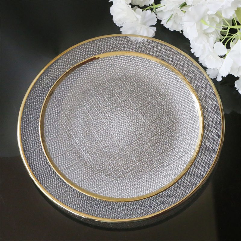 Wholesale Glass Charger Plate PZ-041 - Image 3
